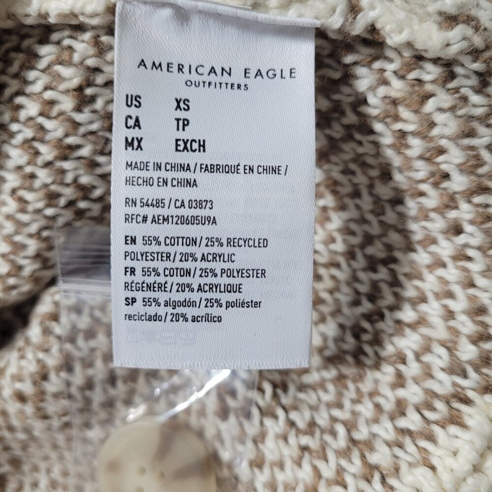 American Eagle Women's Brown Patterned Cardigan S… - image 5